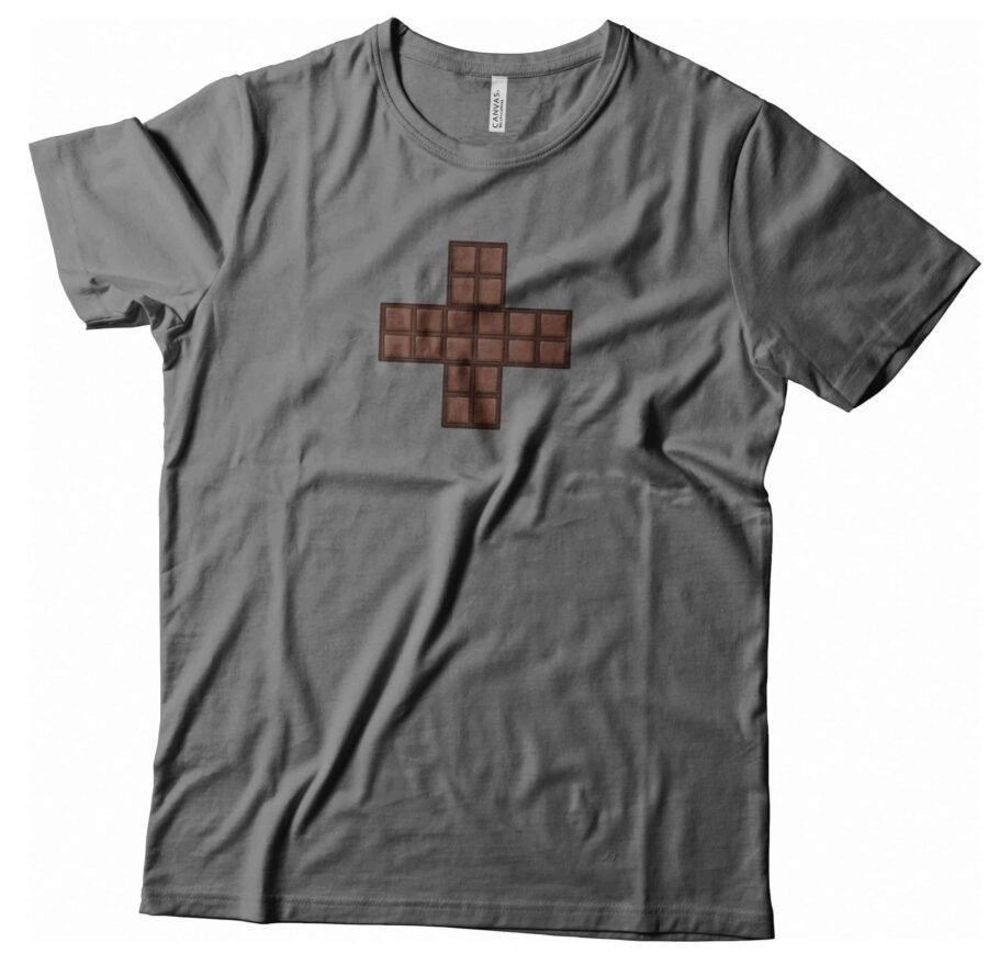 CHOCO Swiss Cross I Helvetica / Unisex Heavy Cotton Tee - Image 4