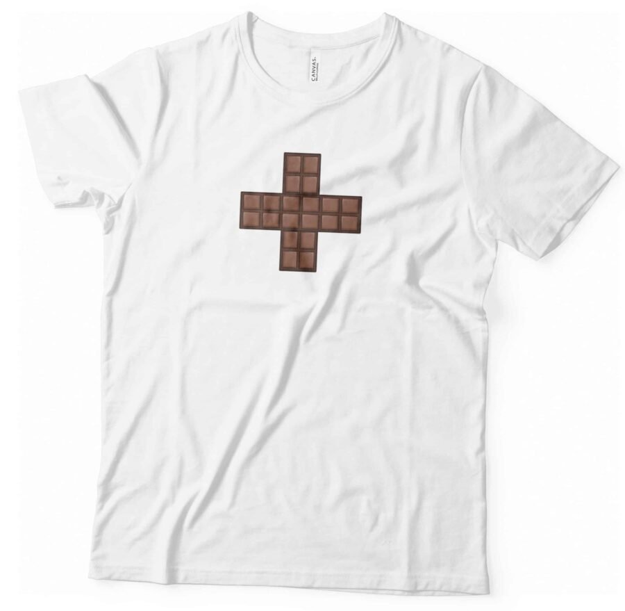 CHOCO Swiss Cross I Helvetica / Unisex Heavy Cotton Tee - Image 2