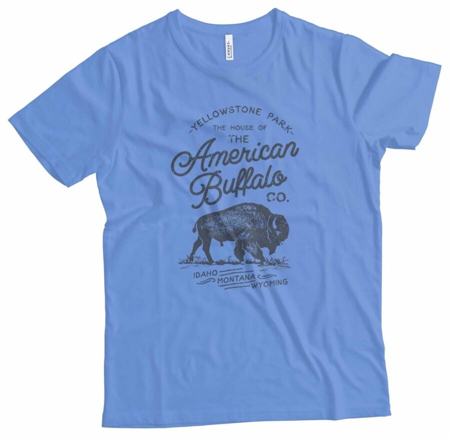 AMERICAN VINTAGE YELLOW STONE BUFFALO Unisex Heavy Cotton Tee - Image 10