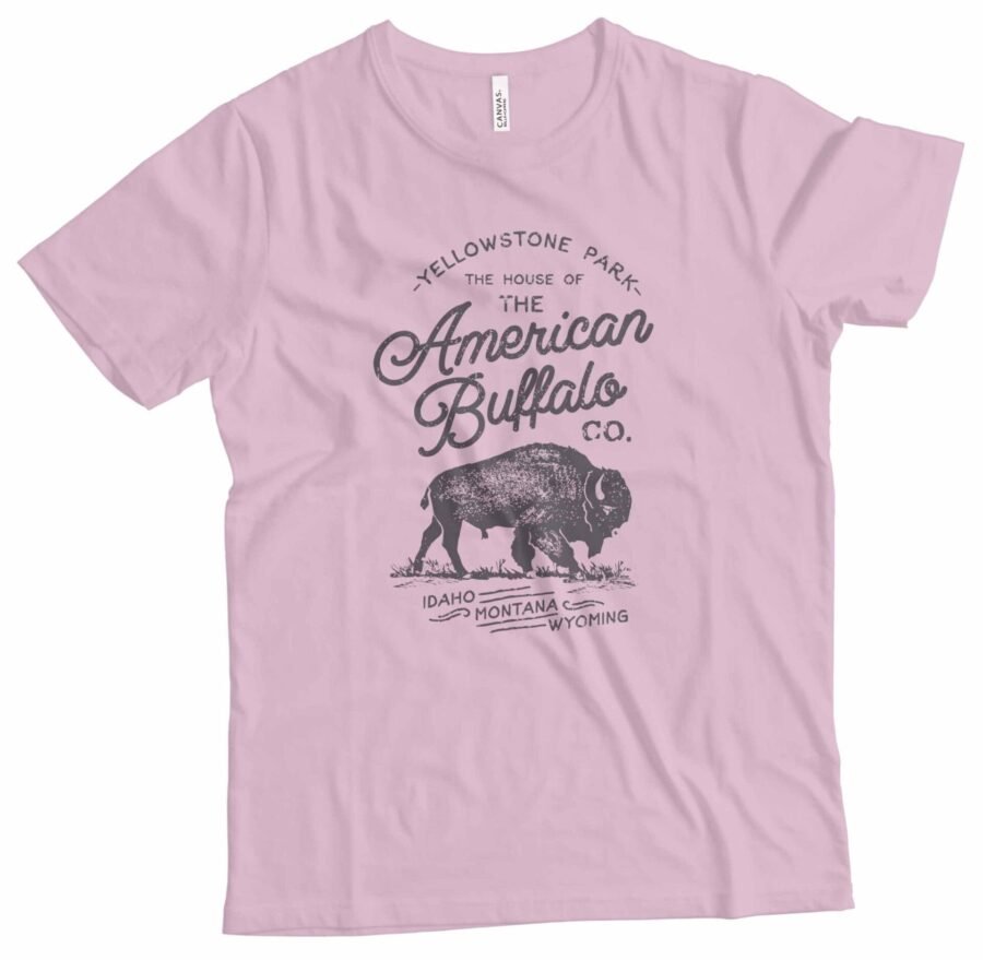 AMERICAN VINTAGE YELLOW STONE BUFFALO Unisex Heavy Cotton Tee - Image 12