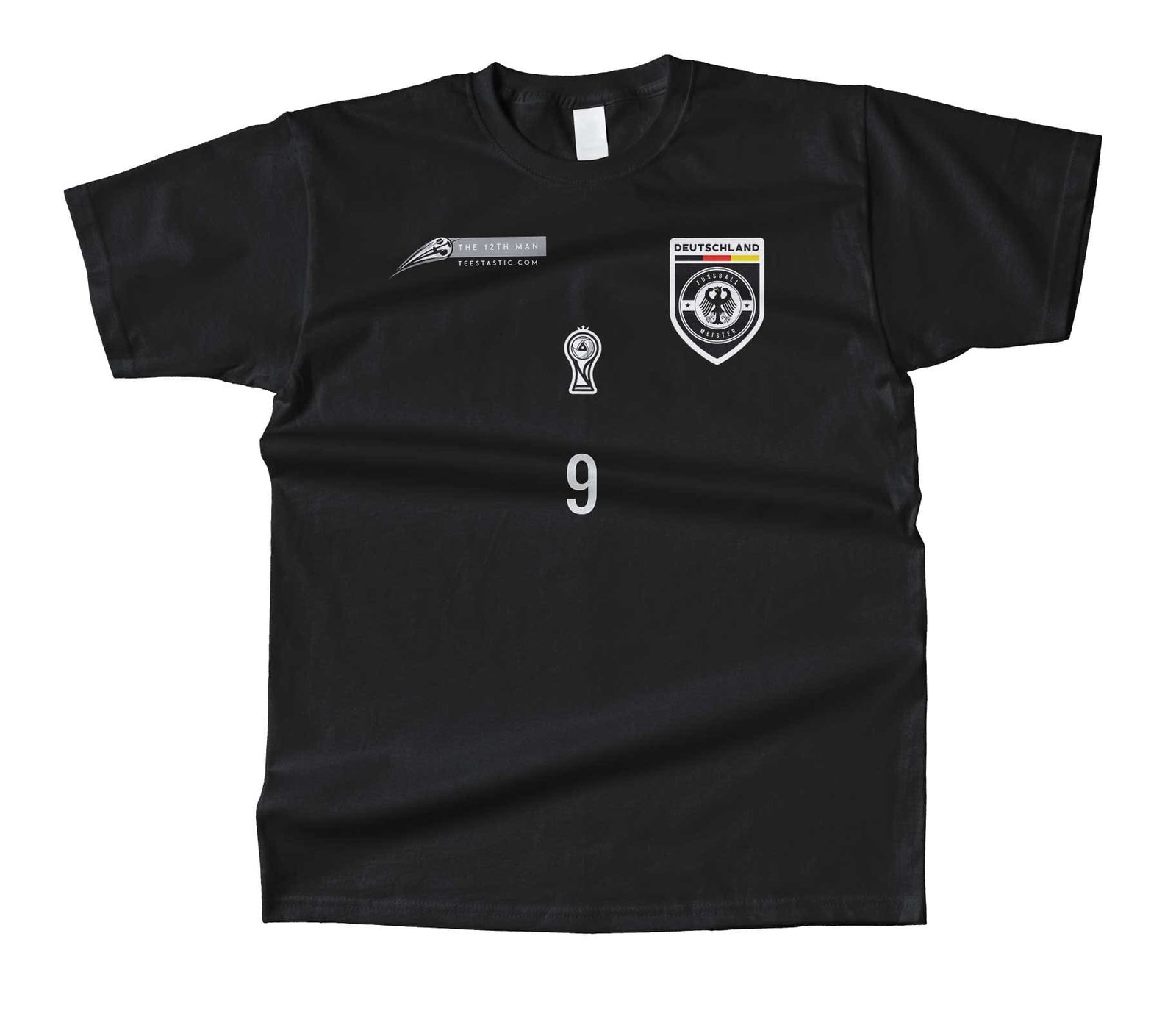 A Germany/Deutschland football t-shirt with the number 9 on it.