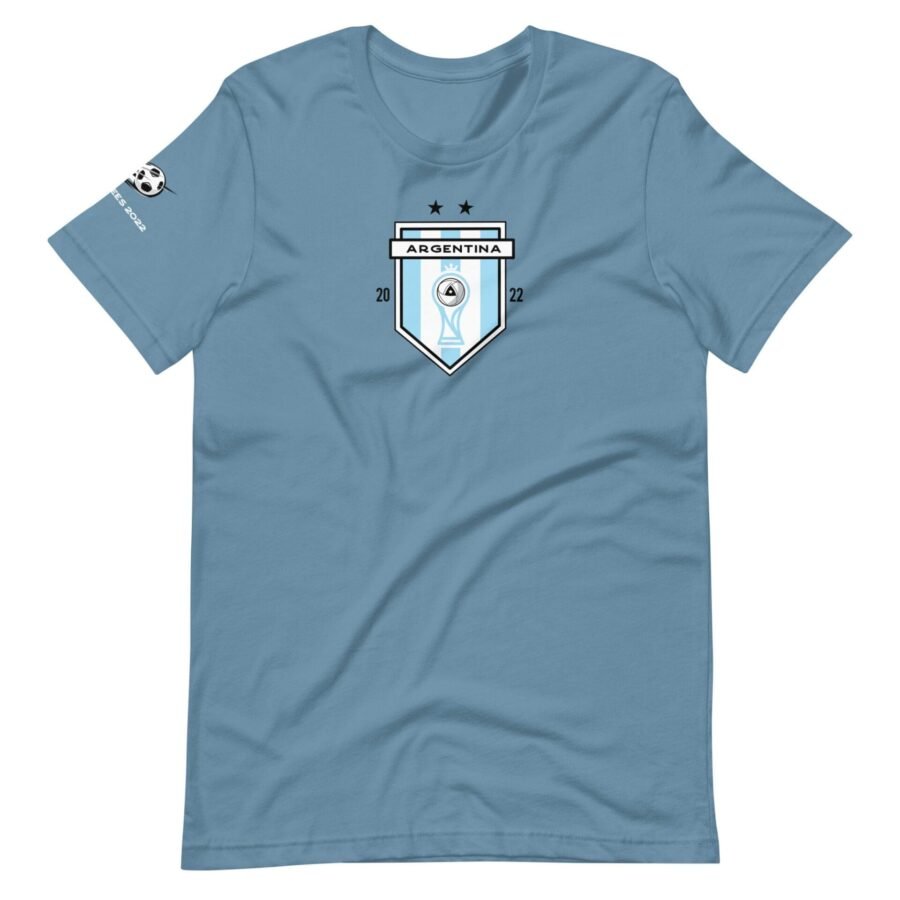 ARGENTINA crest short sleeve unisex football t-shirt.