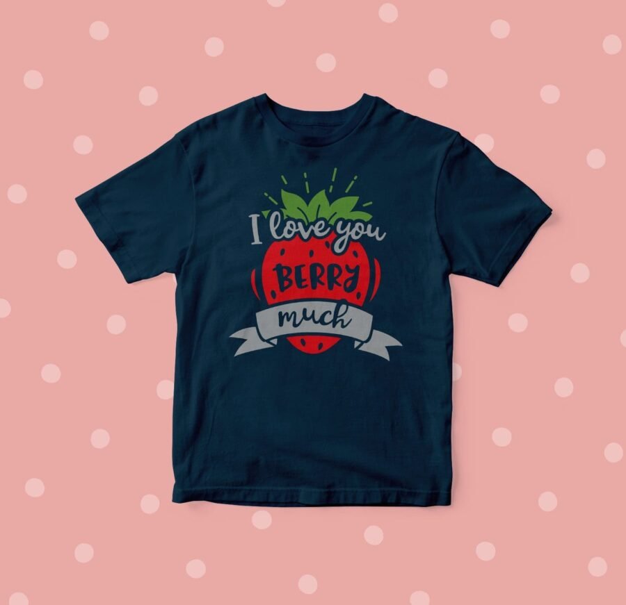 Infant "I Love You Berry Much" Fine Jersey Tee