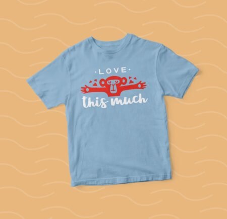 Infant "I Love This Much" Fine Jersey Tee.