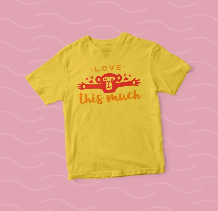 Infant "I Love This Much" Fine Jersey Tee.