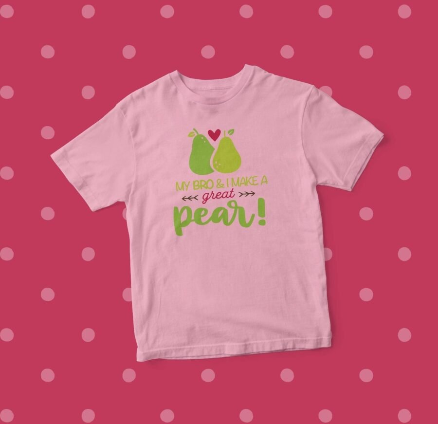 Kid's "My Bro & I make a good Pear" Jersey Tee.