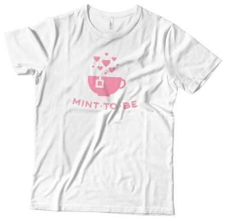 A 'MINT TO BE' Love Pun Design – Short-Sleeve Unisex T-Shirt meant to be.