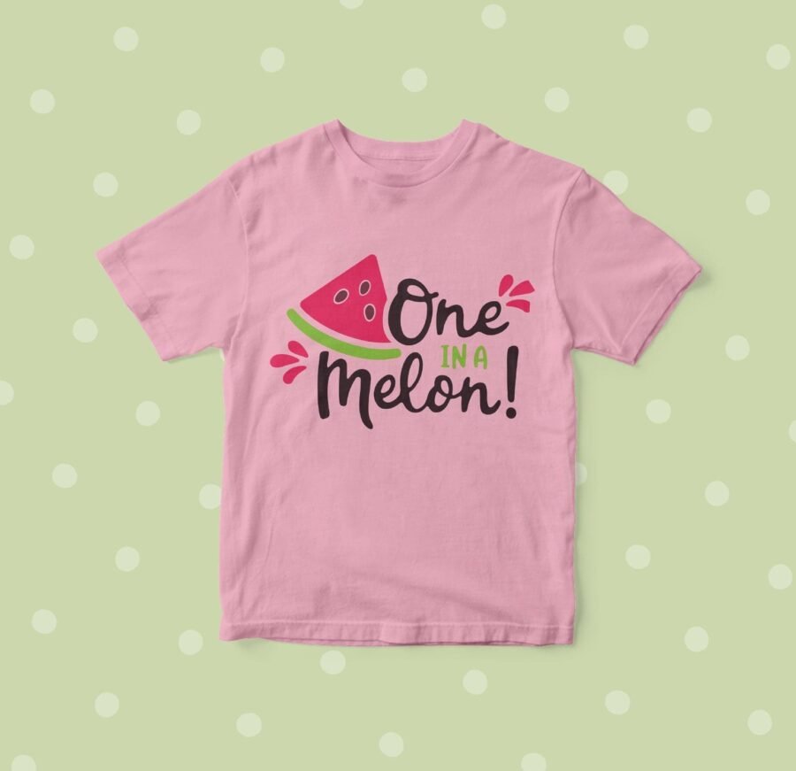 Infant "One In A Melon" Fine Jersey Tee is an infant "One In A Melon" Fine Jersey Tee.