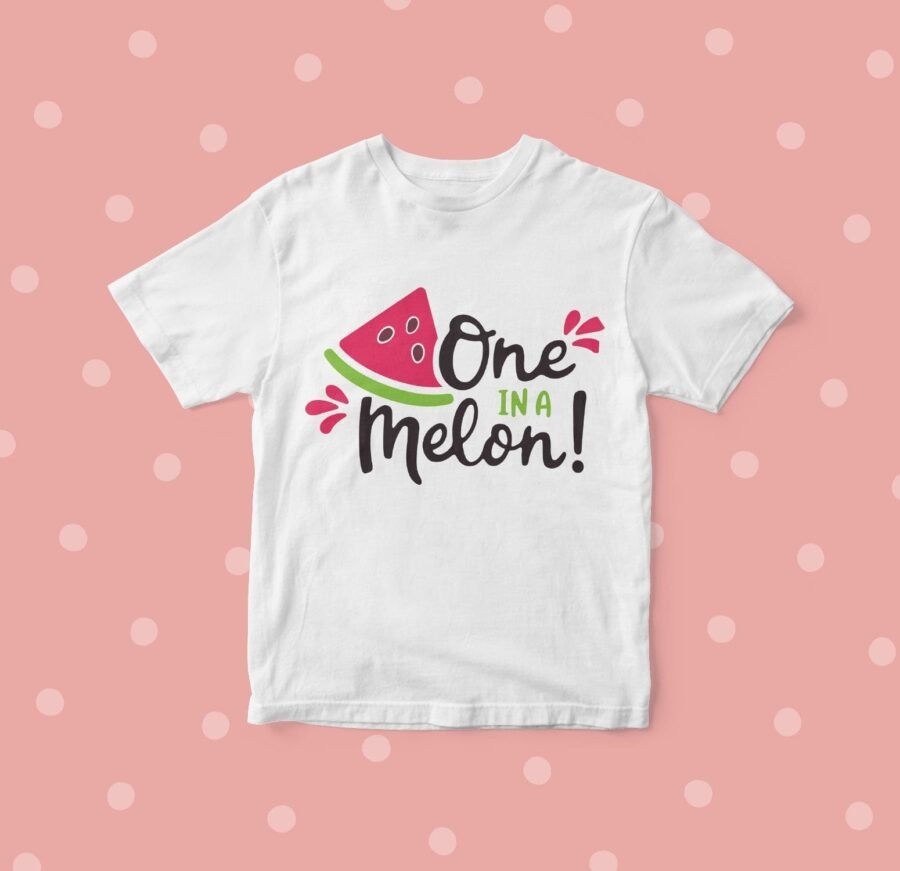 Infant "One In A Melon" Fine Jersey Tee.