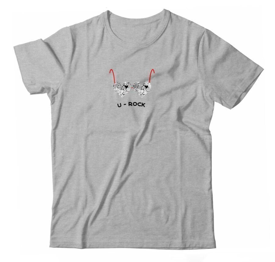 YOU ROCK" Unisex Heavy Cotton Tee with glasses design.