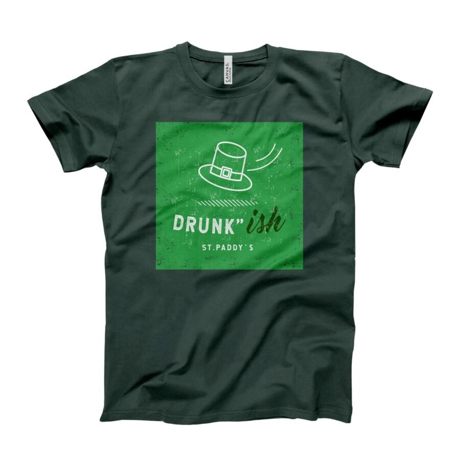 A St. Patrick's Day Drunk-ish Tee with a shamrock on it.