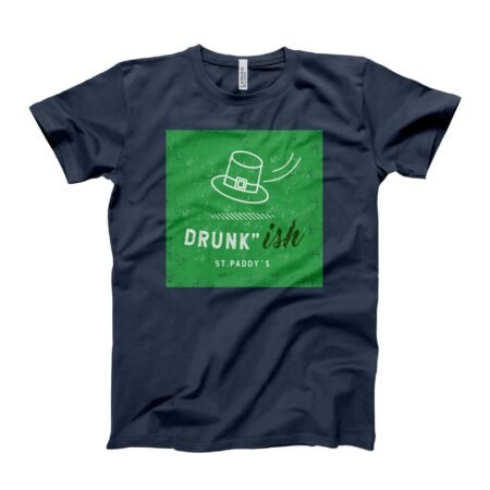 A St. Patrick's Day Drunk-ish Tee with a green hat, perfect for celebrating and being slightly drunk-ish.