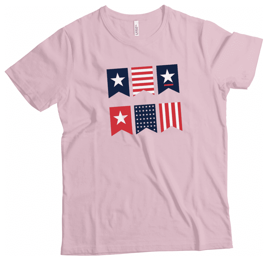 Independence Day 4th July "Flag" Unisex Heavy Cotton Tee