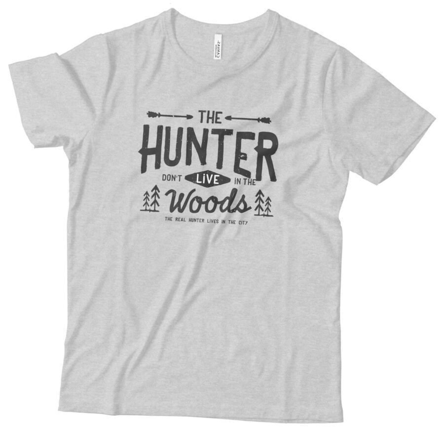 The AMERICAN VINTAGE HUNTER Unisex Ultra Cotton Tee in the Hunter Woods.