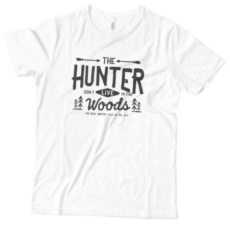 AMERICAN VINTAGE HUNTER Unisex Ultra Cotton Tee, featuring a woods print.