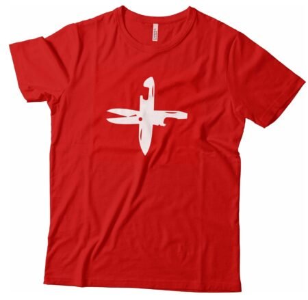 A Swiss Knife Cross Design T-shirt Unisex Heavy Cotton Tee.