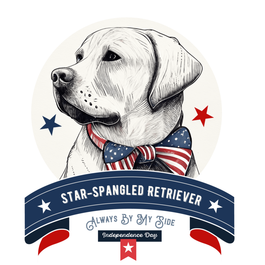 4th July Star | Spangled Retriever Dog | Unisex t-shirt - Image 10