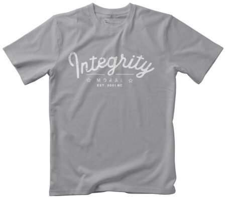 integrity unisex t-shirt grey