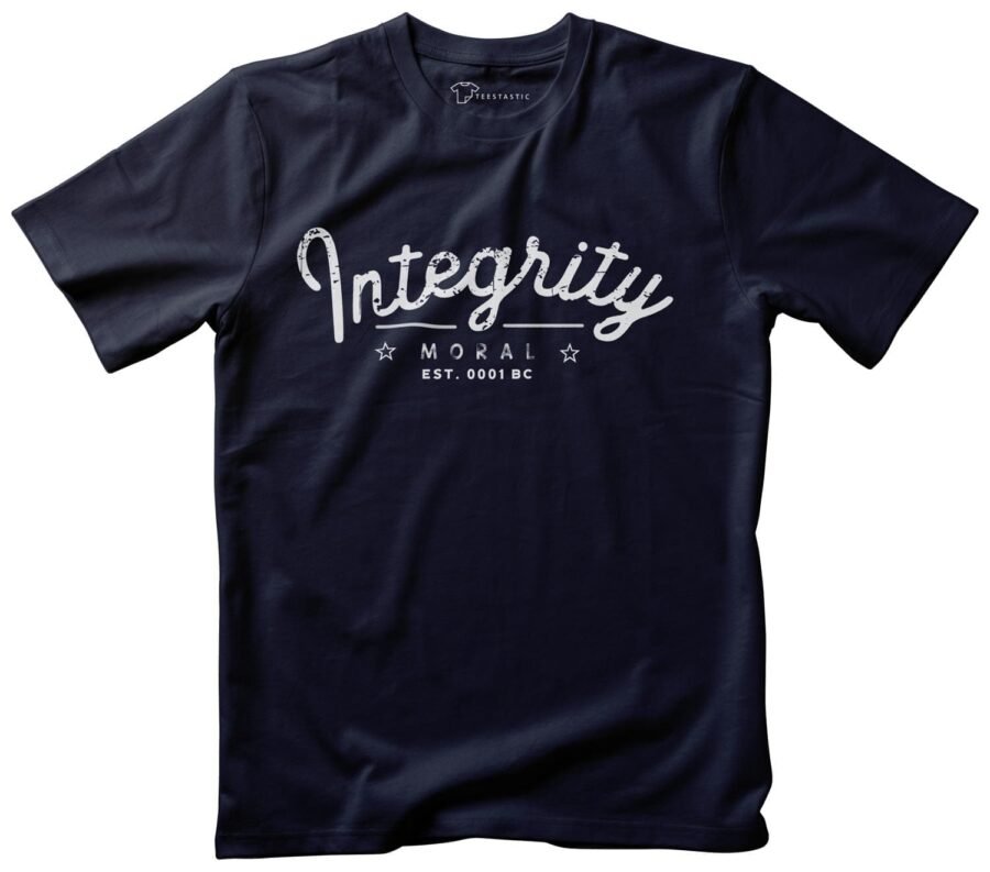 integrity unisex t-shirt navy