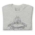 Chill and Grill Camping Thrill unisex t-shirt.
