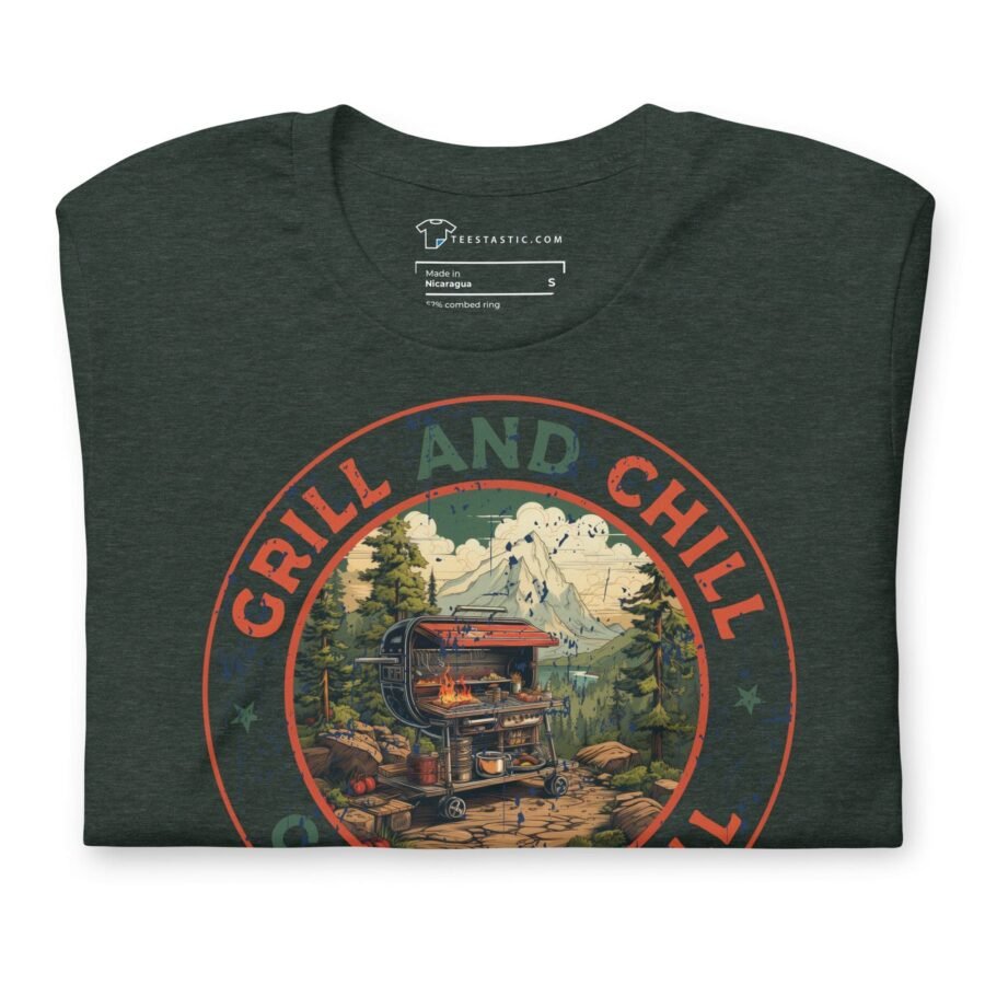 Grill & Chill Camping Thrill Unisex T-Shirt.