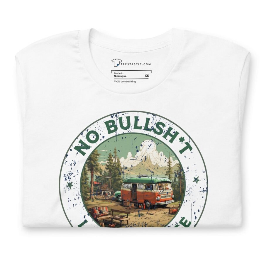 No Lost and Free unisex camping t-shirt.