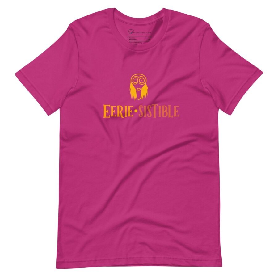 A Halloween Eerie Unisex t-shirt with the word "Egypt" on it, perfect for Halloween.