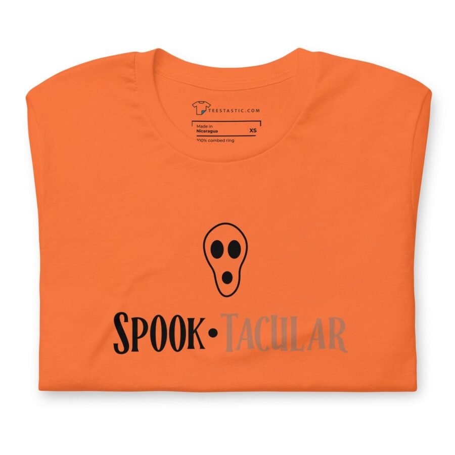 An Halloween Spook-tacular Unisex t-shirt with the word spook on it.