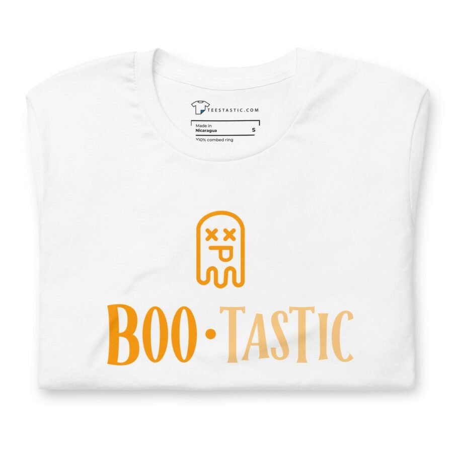 Keywords: Halloween t-shirt, fantastic fashion, spooky humor, BOO-tiful design, unisex Halloween costume, Halloween party attire, ghoulishly great, Halloween statement.