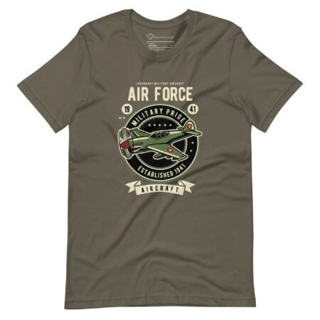 A military-themed t-shirt displaying Airforce Military Pride.