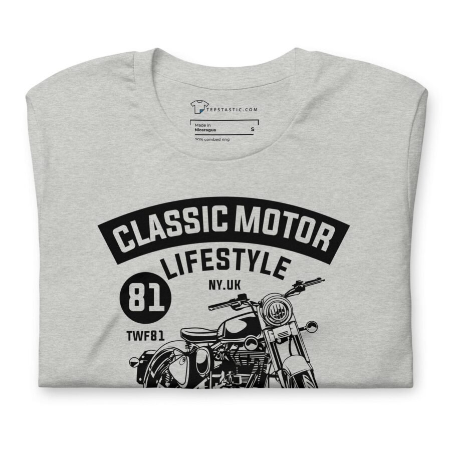 A Classic Motor Lifestyle Unisex t-shirt featuring the classic motor lifestyle.