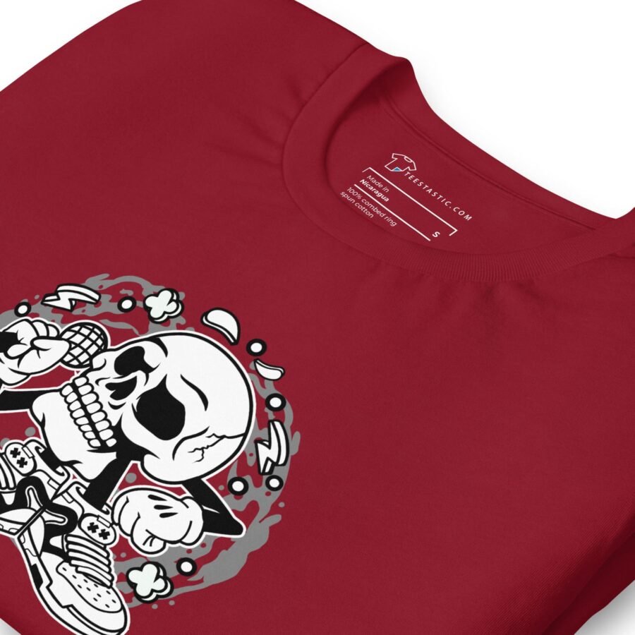 A red BOO-sical Skull Unisex t-shirt.