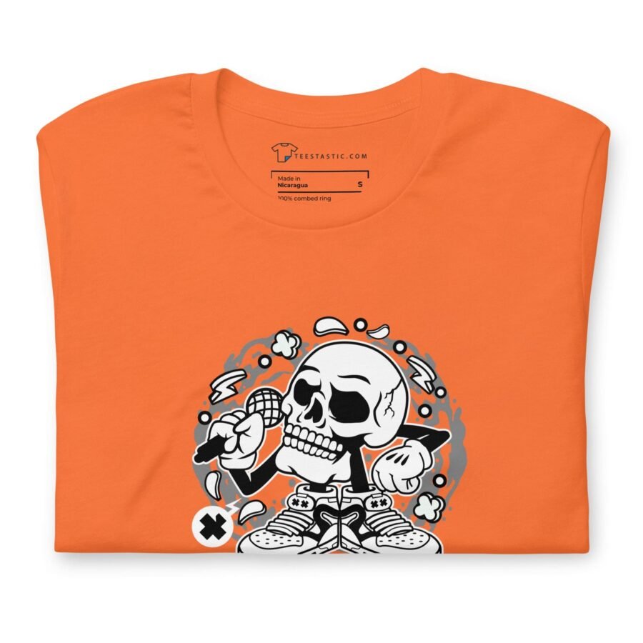 A BOO-sical Skull Unisex t-shirt with a skull on it.