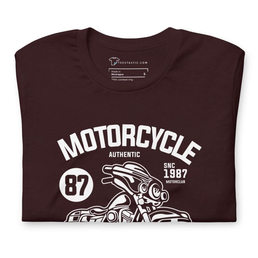 An Authentic Motorcycle Unisex t-shirt.