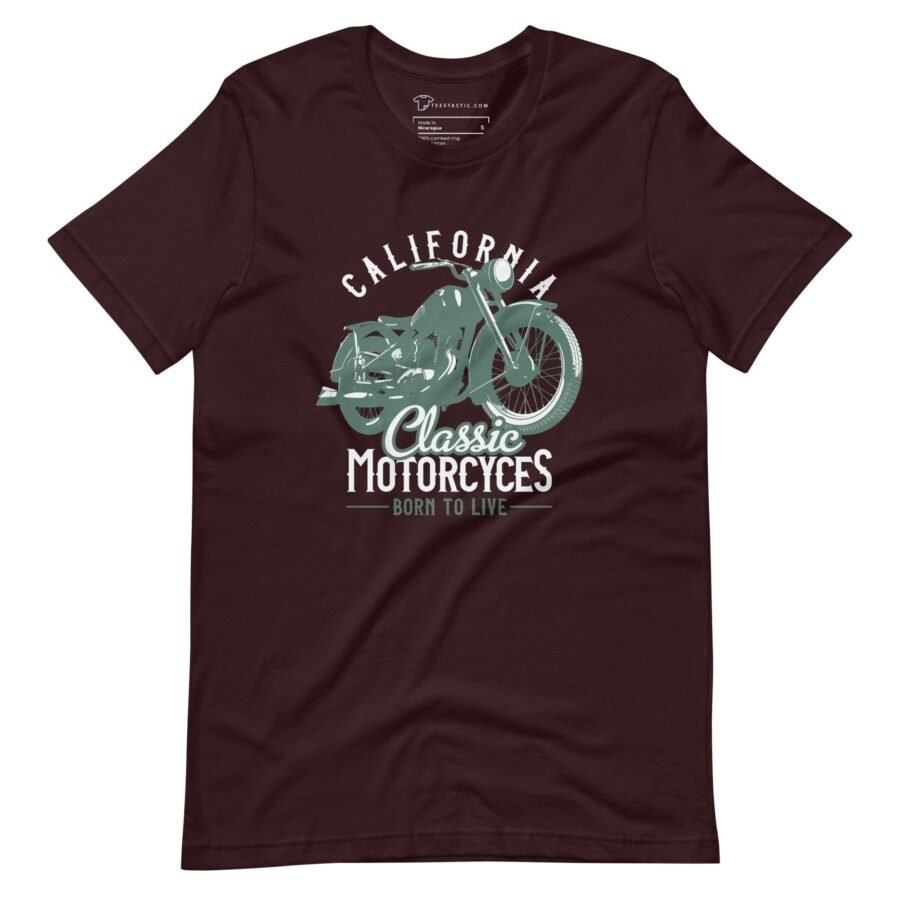 California Classic Motorcycle Unisex t-shirt.