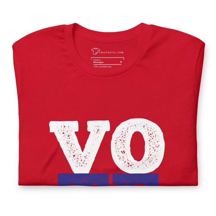 A Vote | Elections 2024 | Unisex t-shirt featuring the word "vote.