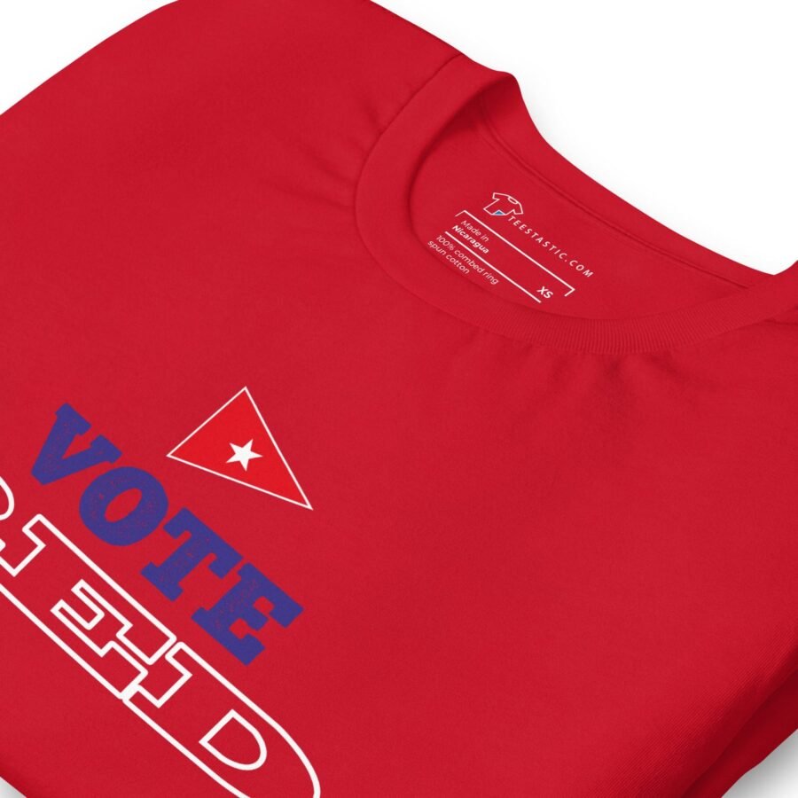 A Vote Red | Elections 2024 | Unisex T-shirt that says "vote Chicago.
