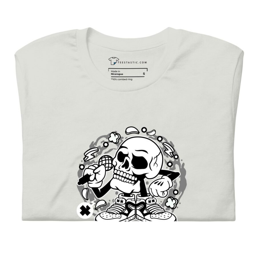 A white BOO-sical Skull Unisex t-shirt.