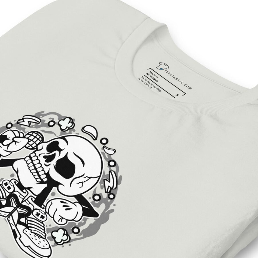 A white BOO-sical Skull Unisex t-shirt.