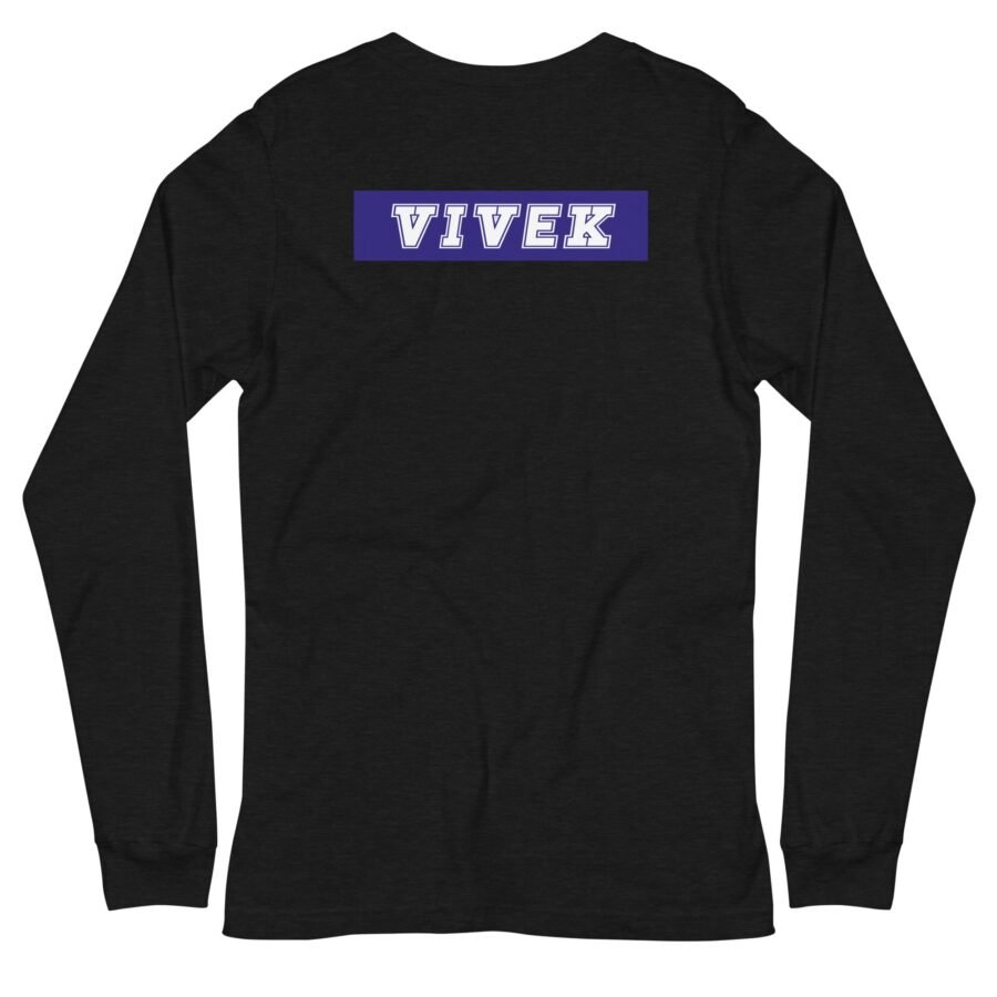 No To Est. Vivek | Elections 2024 | Unisex Long Sleeve Tee - Image 9