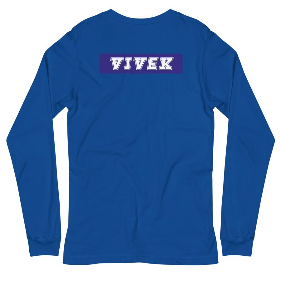 No To Est. Vivek | Elections 2024 | Unisex Long Sleeve Tee - Image 6