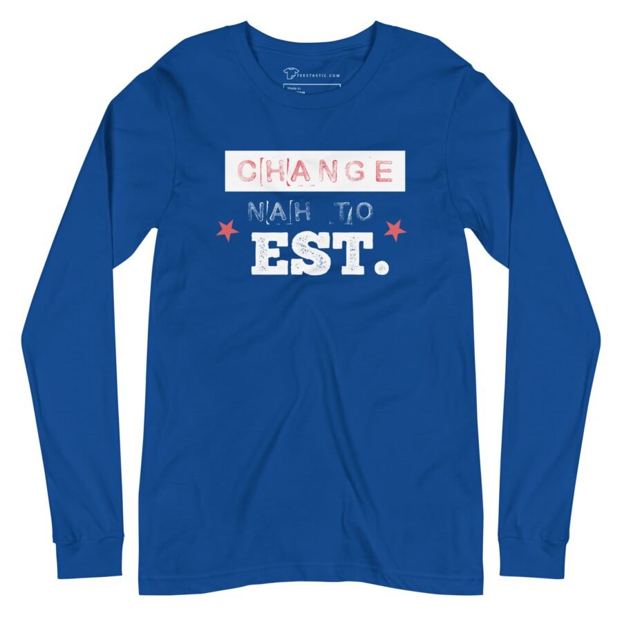 No To Est. Vivek | Elections 2024 | Unisex Long Sleeve Tee - Image 5