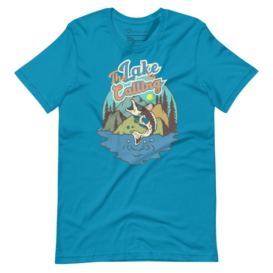 The Lake Is Calling | Fishing  Unisex t-shirt - Image 21