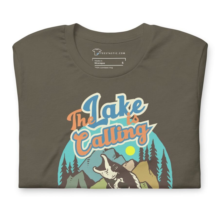 The Lake Is Calling | Fishing  Unisex t-shirt - Image 15