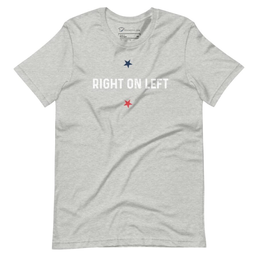 Democrat Right on Left | Election 2024 | Unisex Heavy Cotton Tee - Image 2