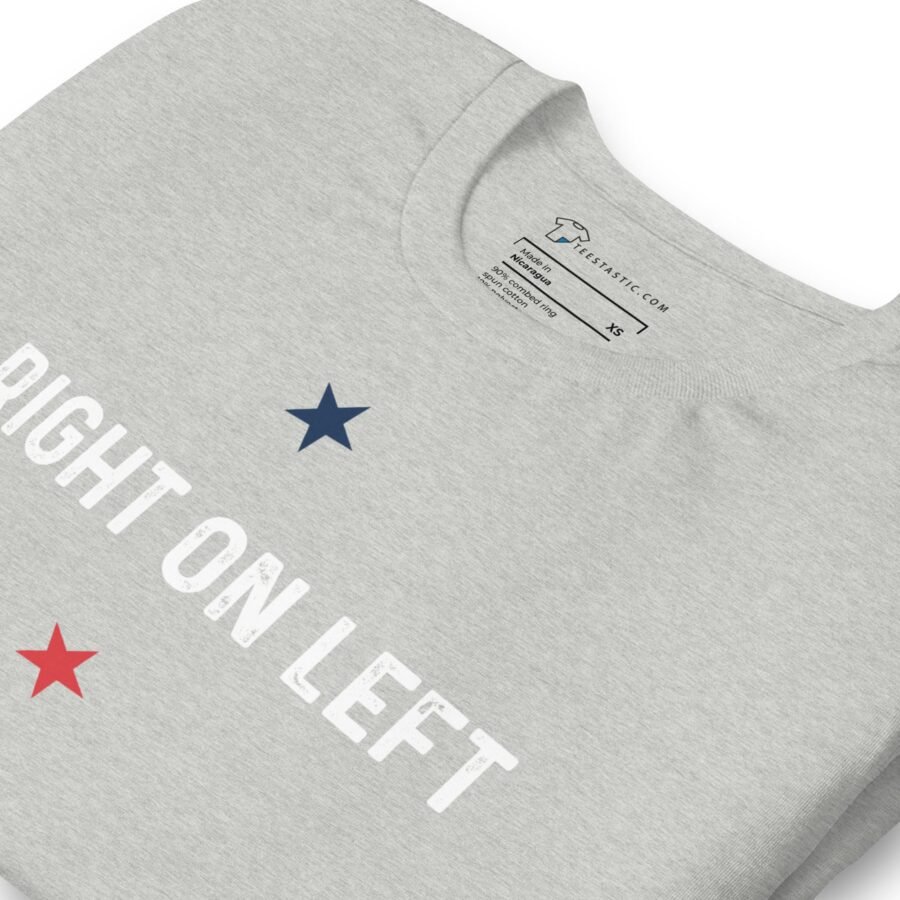 Democrat Right on Left | Election 2024 | Unisex Heavy Cotton Tee - Image 3