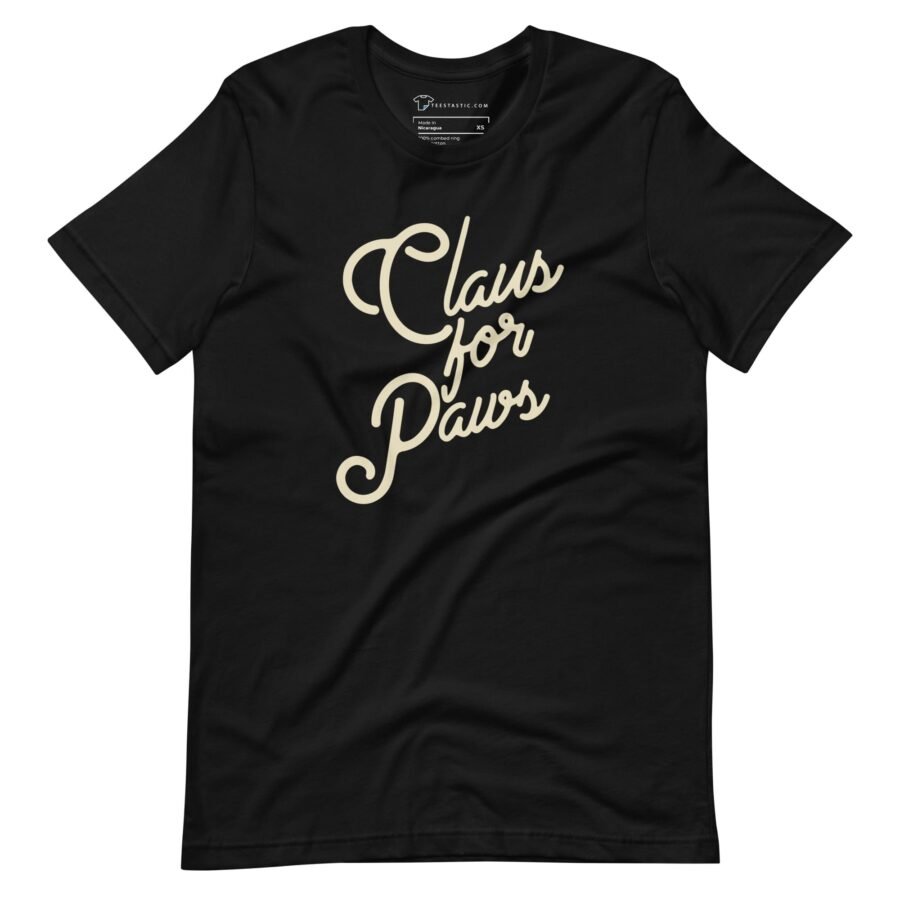 Claus For Paws | Christmas | Dog | Unisex -shirt - Image 2