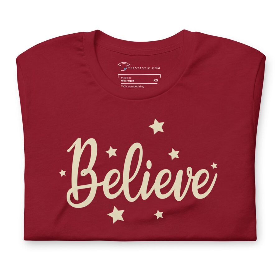 Believe | Christmas Festive Season | Unisex t-shirt - Image 6