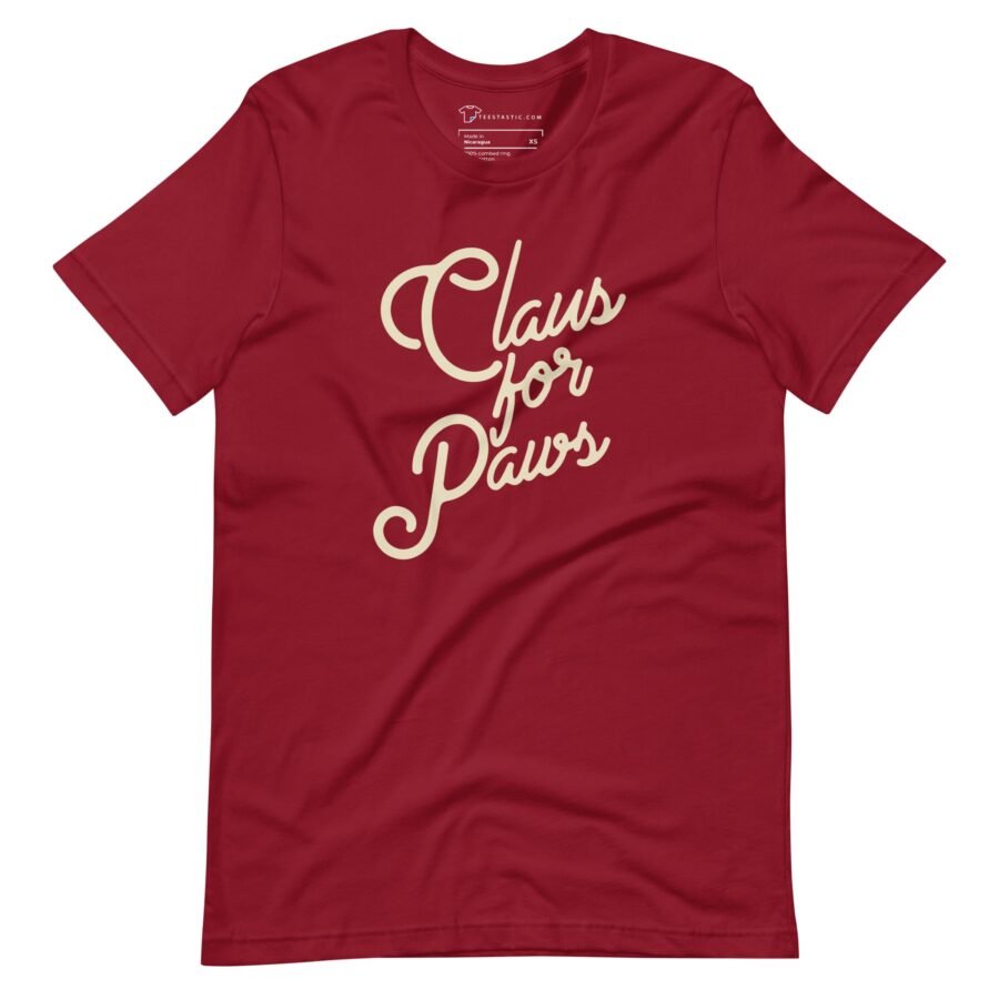 Claus For Paws | Christmas | Dog | Unisex -shirt