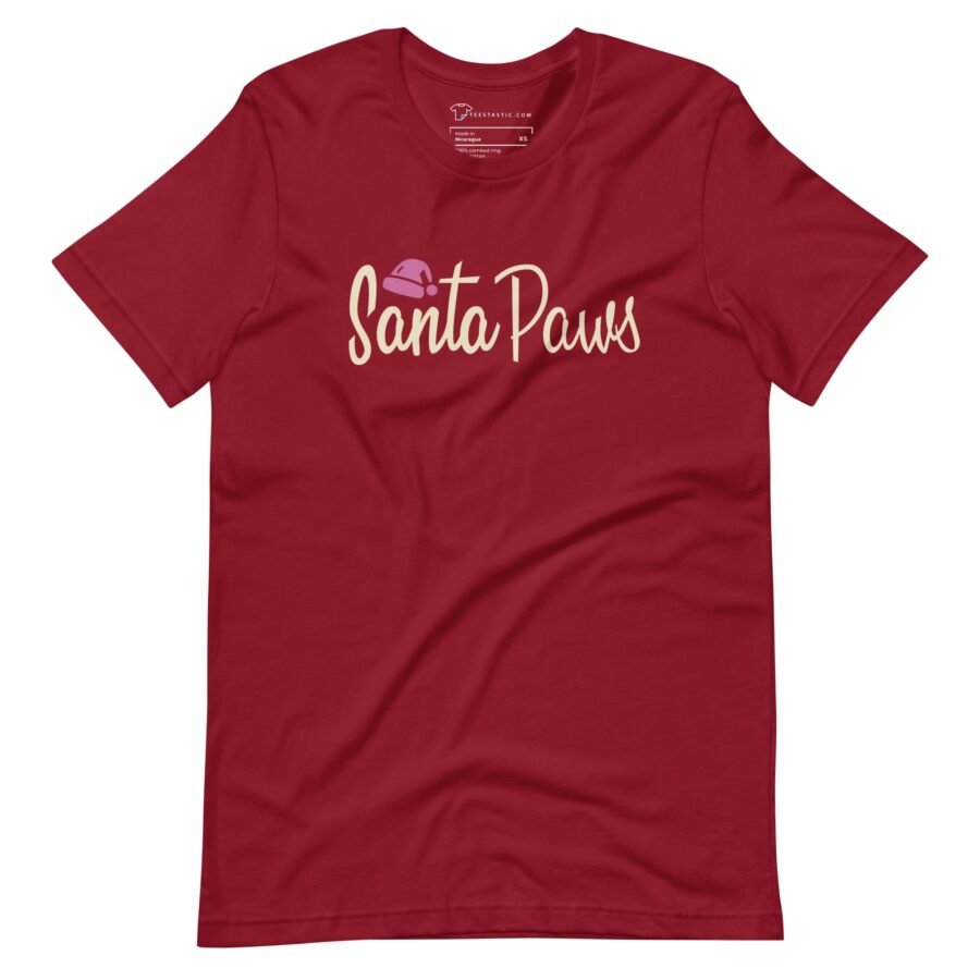 Christmas Dog | Festive Season | Unisex Tee | Santa Paws Apparel - Image 5